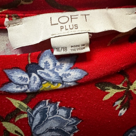 Floral red dress size16/18 - Picture 6 of 6